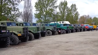 KRAZ rollen durch Hötensleben, Besuch am Grenzdenkmal