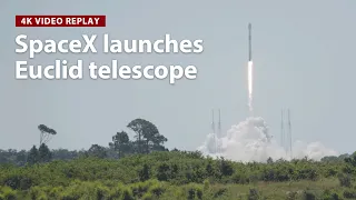 4K Video: Hear the roar of the Falcon 9 as SpaceX launches Europe's Euclid telescope