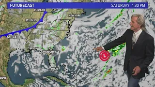 Sultry holiday weekend with isolated evening rain chances