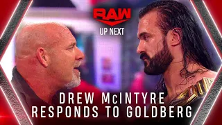 Drew McIntyre accepts Goldberg's Challenge for Royal Rumble? (Full Segment)