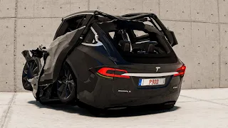 Tesla Model X Crash Test - BeamNG.Drive