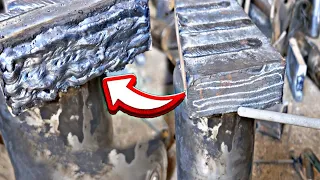 The fastest way to learn electric welding Vertical stick welding | iron stick welder