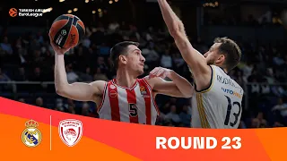 Real Madrid-Olympiacos Piraeus | Round 23 Highlights | 2023-24 Turkish Airlines EuroLeague