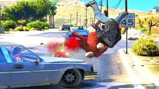 GTA 5 Crazy & Deadly Motorcycle Crashes/Jumps vol.2 - GTA V Ragdolls Compilation (Euphoria physics)