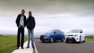 Fifth Gear: Mitsubish Evo X vs Ford Focus Rs