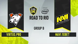 CS:GO - Virtus.pro vs. NAVI.1XBET [Train] Map 2 - ESL One: Road to Rio - Group B - CIS