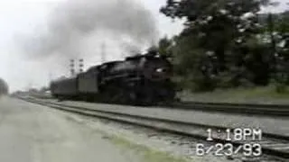 Nickel Plate 2-8-2 Steam Locomotive #587 runby