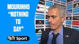 Jose Mourinho has "nothing to say" after Chelsea are beaten 3-1 by Liverpool
