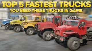 Top 5 SnowRunner Fastest Trucks You Need in Game + Gameplay