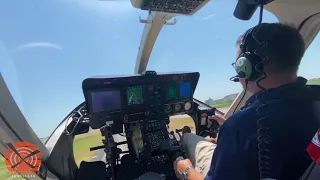 Flight maneuver practice session in the Bell 407