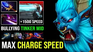 WTF +1500 Charge Speed | Carry Echo Sabre Spirit Breaker 100% Bullying Tinker Mid 7.30e Dota 2