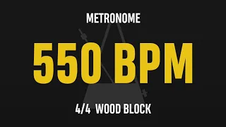 550 BPM 4/4 - Best Metronome (Sound : Wood block)