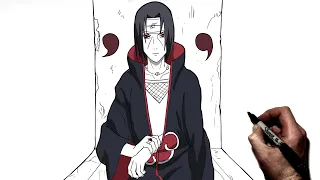 How to draw Itachi (Throne) | Step By Step | Naruto