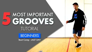 House Dance 5 Basic steps & Grooves Tutorial  | Beginners