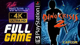 Dino Crisis 2 (PS1) | Normal Difficulty | All Dino Files | Playstation Longplay | 4k No Commentary
