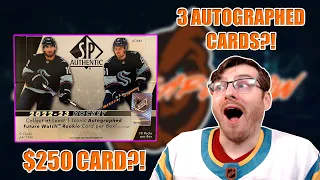 PULLING 3 INSANE AUTOGRAPHS ($250 CARD)?! // Upper Deck 22-23 SP Authentic Hockey Hobby Box Review