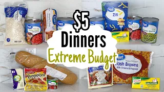 $5 DINNERS | FIVE Fast & EASY Cheap Meal Ideas! | Julia Pacheco
