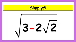 🔴A Nice Algebra Square Root Math Simplification | Can You Solve This❓