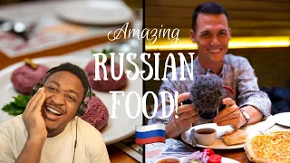 WHAT THEY EAT IN RUSSIA | DELICIOUS Moscow Food Tour! Reaction