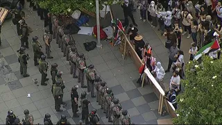 Police march on, break up pro-Palestine encampment at the University of Texas at Dallas