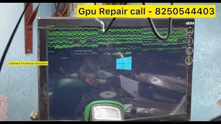 how to fix line problem on display | Graphics card line problem| Glitch problem Graphics Card #howto