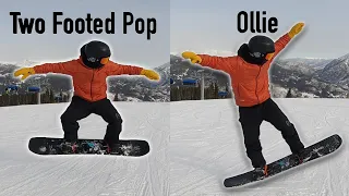 When To Pop VS Ollie when  snowboarding! TB's "VS" Series