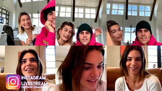 Kendall Jenner Instagram Livestream (without comments) w/Justin Bieber and Hailey Bieber - LIVE