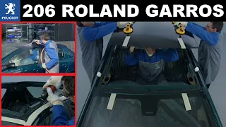 Peugeot 206 - Interventions sur le toit panoramique de la version Roland Garros