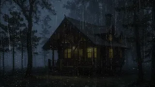 Fall Asleep with Relaxing Rain Sounds | The Sound of Rain Falling in a Foggy Forest