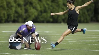 Soccer star Carli Lloyd considering kicking for NFL team l ABC News