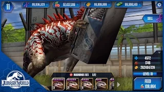 Indominus Rex Feeding Level 31 - Jurassic World: The Game