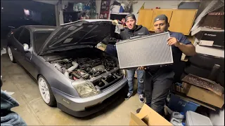 Radiator Install on Honda Prelude! (How To Upgrade Cooling)