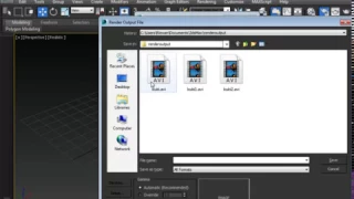 How to Save 3ds Max Animation Video in Avi Format