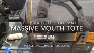 Toughbuilt Massive Mouth zip covered tool tote, #thetiminatorthetoolman,#toughbuilttooltotes