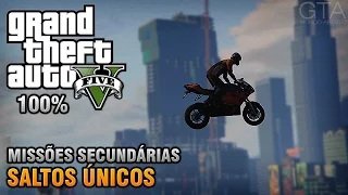 GTA V - Saltos Únicos - Localização - Missões Secundárias (Detonado 100% Ouro)