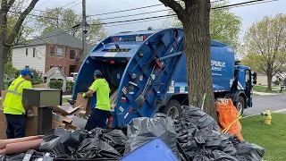Republic Services LR McNeilus Rear Loader Garbage Truck at Bulk Cleanup