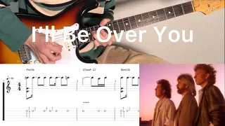 TOTO - I’ll Be Over You (guitar solo cover with tabs & chords)