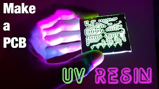 Using 3D printer UV resin to make a PCB