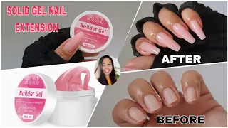 How To Use PINK Solid Builder Gel Easy - Builder Nail Gel Tutorial - BuriBuri Extension Gel 2023