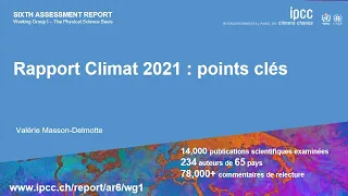 Le 6e rapport du GIEC - Conférence de Valérie Masson-Delmotte