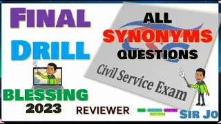 Civil Service Reviewer FINAL DRILL CSC 2O23 SYNONYMS