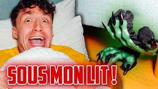 UN MONSTRE SOUS MON LIT ! IL SE CACHE ! - PINK LILY