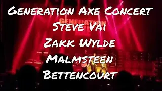 Generation Axe Concert 2019 Full Concert ~ Steve Vai, Zakk Wylde, Malmsteen, Bettencourt