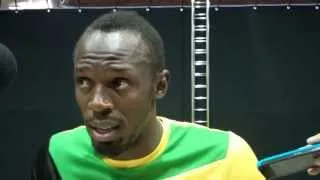 Usain Bolt After Winning 200m in 19.66 at 2013 World Championships