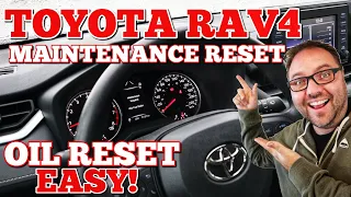 Toyota Rav4 2019 - 2021 Maintenance Light Reset - Oil Life Reset