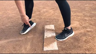 Footwork At the Start of a Softball Pitch