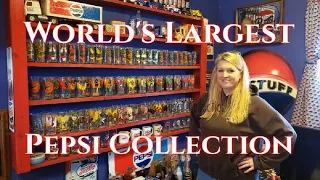 We Found The World's Largest Pepsi Collection!! Loaded With Glasses, Signs, Bottles & Memoribilia!