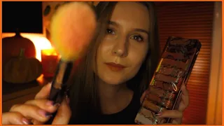 asmr po polsku 🌙robię ci makijaż w jesienny wieczór 🦊 *doing your fall makeup* (relaksujący szept)