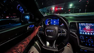 SRT Jeep 0-60 Pulls On ATL Streets + Night Highway POV Drive ..