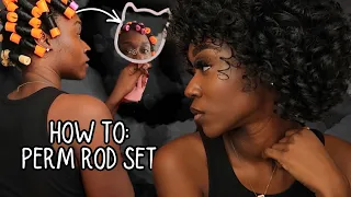 Perm Rod Set on Natural 3c/4a Hair | BEGINNER FRIENDLY